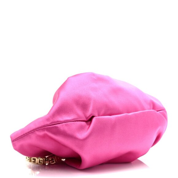 NWT Authentic Givenchy Satin Mini Kenny Shoulder Bag Neon Pink - Picture 6 of 10